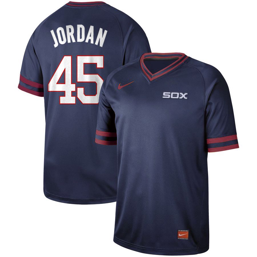 2019 Men MLB Chicago White Sox #45 Jordan blue Nike Cooperstown Collection Jerseys->los angeles angels->MLB Jersey